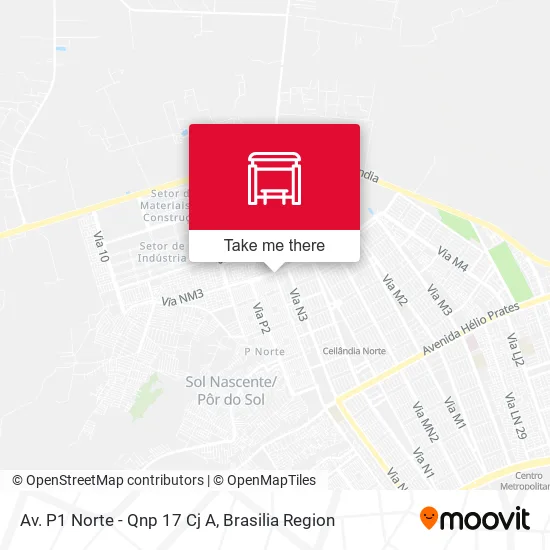 Av. P1 Norte - Qnp 17 Cj A map