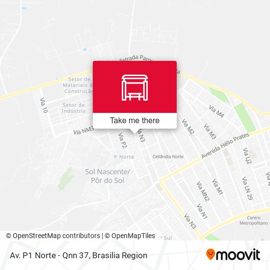 Av. P1 Norte - Qnn 37 map