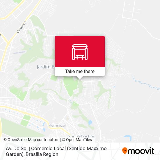 Av. Do Sol | Comércio Local (Sentido Maxximo Garden) map
