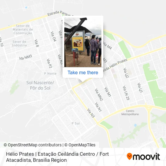 Hélio Prates | Estação Ceilândia Centro / Fort Atacadista map