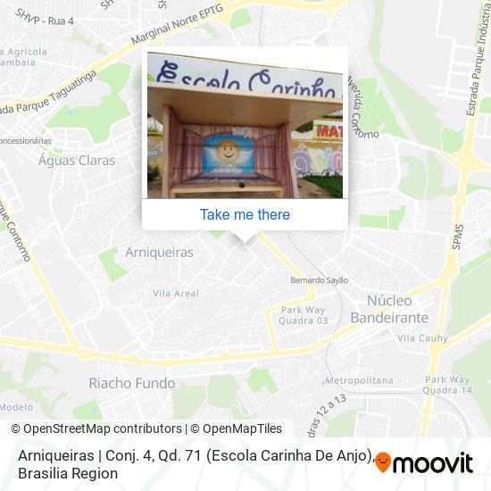 Arniqueiras | Conj. 4, Qd. 71 (Escola Carinha De Anjo) map