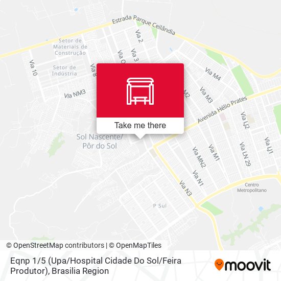 Eqnp 1 / 5 (Upa / Hospital Cidade Do Sol / Feira Produtor) map