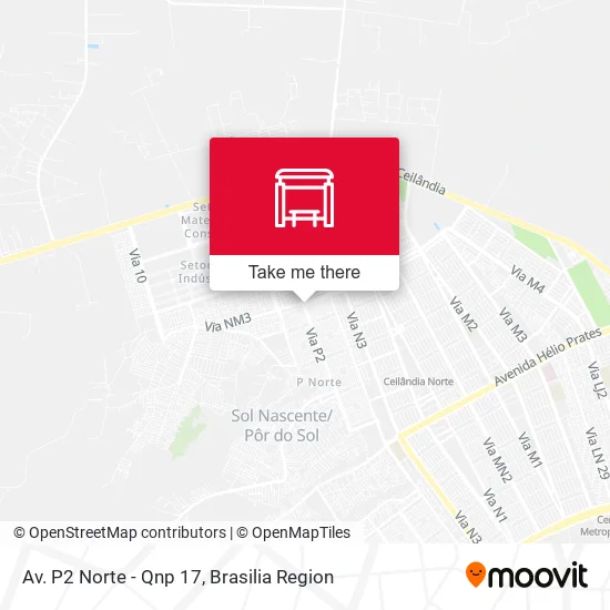 Av. P2 Norte - Qnp 17 map