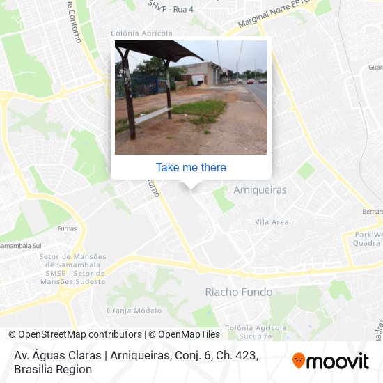 Av. Águas Claras | Arniqueiras, Conj. 6, Ch. 423 map