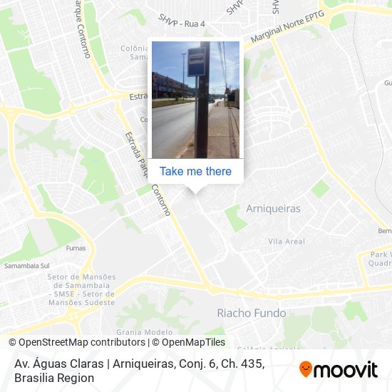 Av. Águas Claras | Arniqueiras, Conj. 6, Ch. 435 map