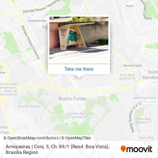 Arniqueiras | Conj. 5, Ch. 89 / 1 (Resd. Boa Vista) map
