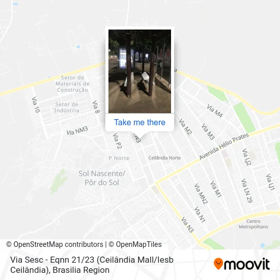 Via Sesc - Eqnn 21 / 23 (Ceilândia Mall / Iesb Ceilândia) map