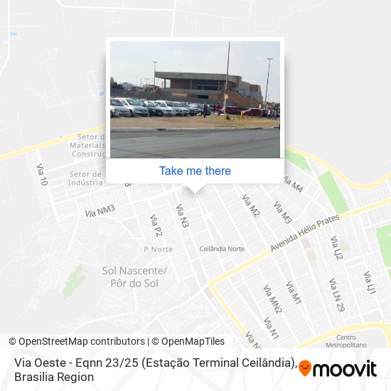 Via Oeste | EQNN 23 / 25 (Estação Terminal Ceilândia) map