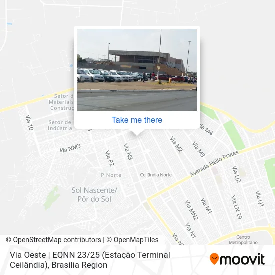 Via Oeste | EQNN 23 / 25 (Estação Terminal Ceilândia) map