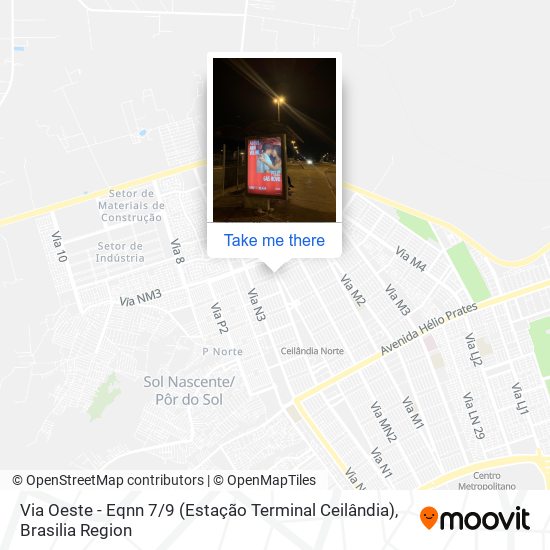 Via Oeste - Eqnn 7 / 9 (Estação Terminal Ceilândia) map