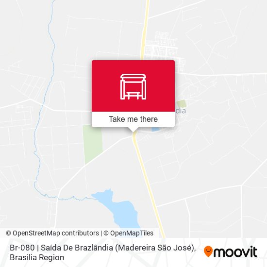 Br-080 | Saída De Brazlândia (Madereira São José) map