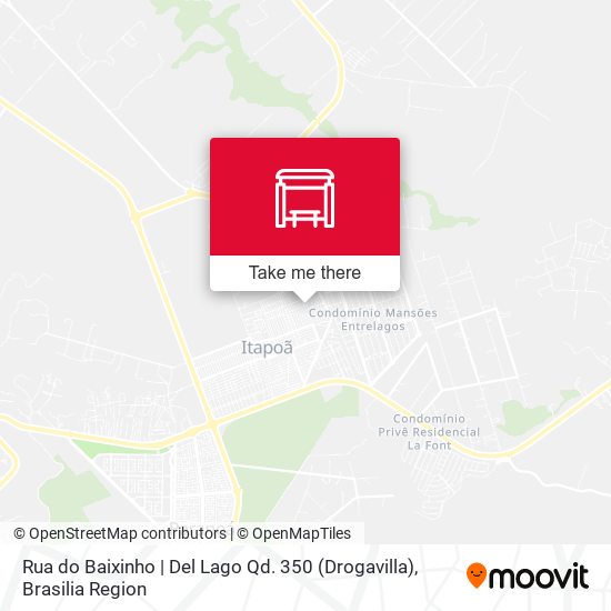 Rua do Baixinho | Del Lago Qd. 350 (Drogavilla) map