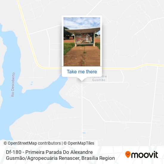 Df-180 - Primeira Parada Do Alexandre Gusmão / Agropecuária Renascer map