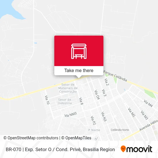 BR-070 | Exp. Setor O / Cond. Privê map