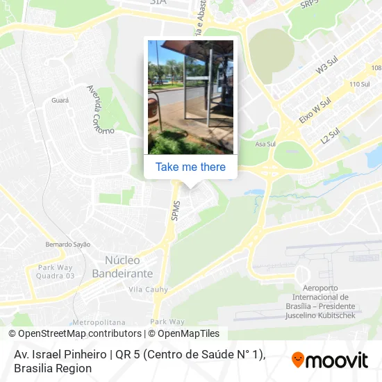 Av. Israel Pinheiro | QR 5 (Centro de Saúde N° 1) map