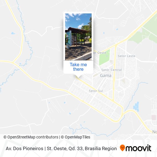 Av. Dos Pioneiros | St. Oeste, Qd. 33 map