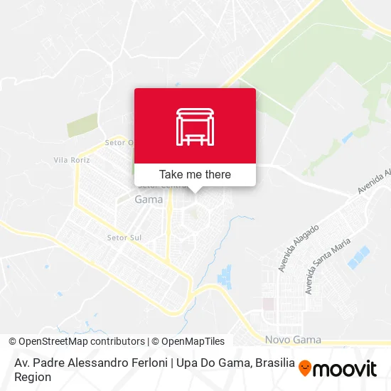Av. Padre Alessandro Ferloni | Upa Do Gama map