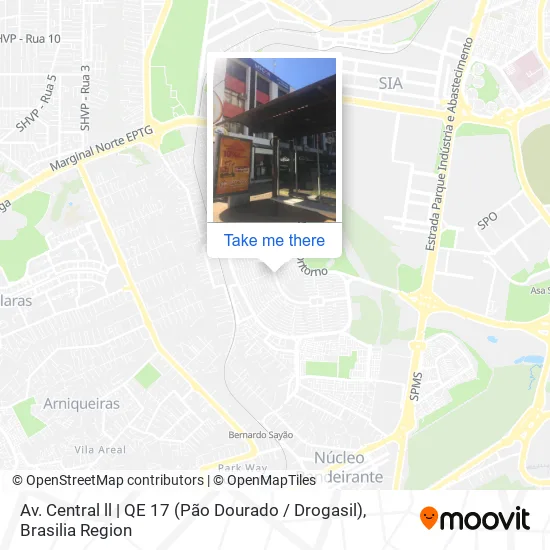 Av. Central ll | QE 17 (Pão Dourado / Drogasil) map