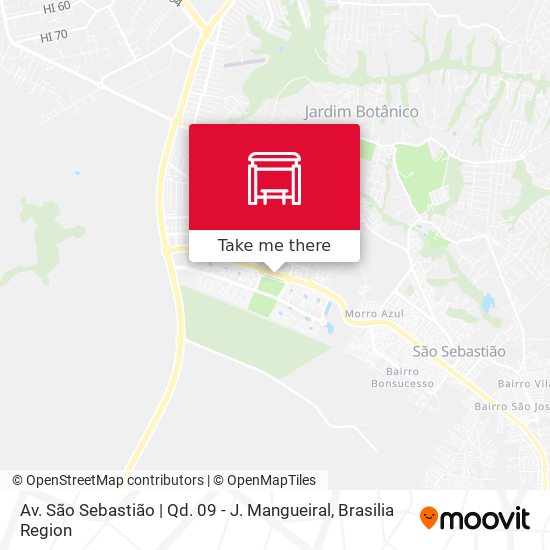 Mapa Av. São Sebastião | Qd. 09 - J. Mangueiral