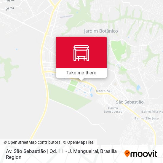 Mapa Av. São Sebastião | Qd. 11 - J. Mangueiral