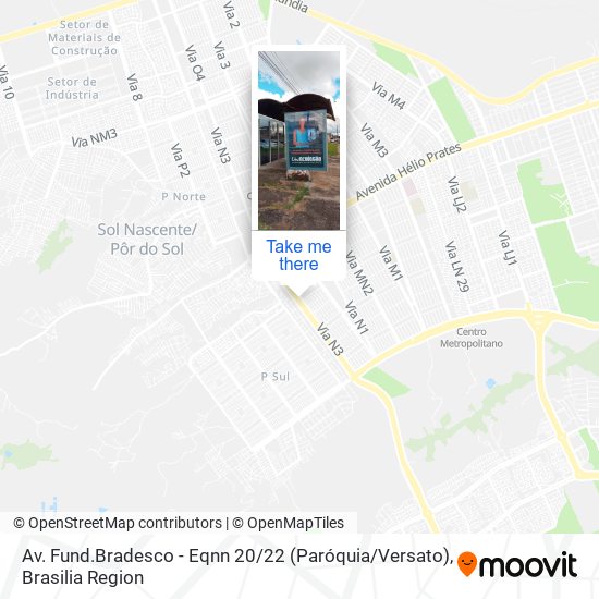 Av. Fund.Bradesco - Eqnn 20 / 22 (Paróquia / Versato) map