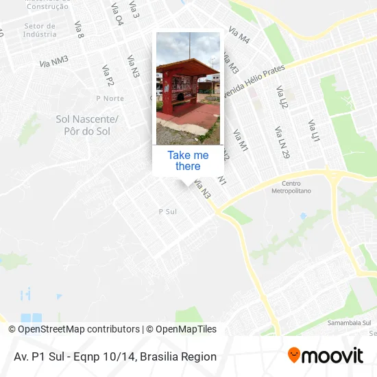 Av. P1 Sul - Eqnp 10/14 map