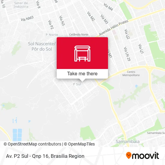 Av. P2 Sul - Qnp 16 map