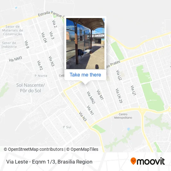 Via Leste - Eqnm 1/3 map