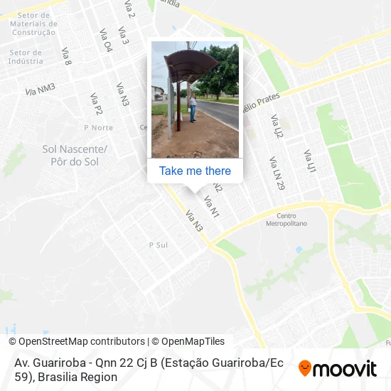 Av. Guariroba - Qnn 22 Cj B (Estação Guariroba / Ec 59) map