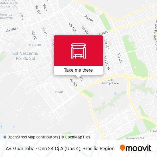 Av. Guariroba - Qnn 24 Cj A (Ubs 4) map