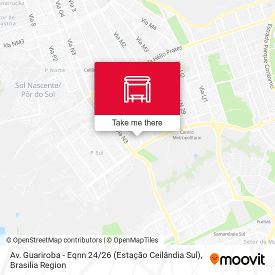 Av. Guariroba - Eqnn 24 / 26 (Estação Ceilândia Sul) map