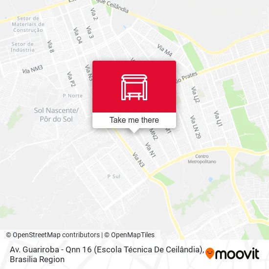 Av. Guariroba - Qnn 16 (Escola Técnica De Ceilândia) map