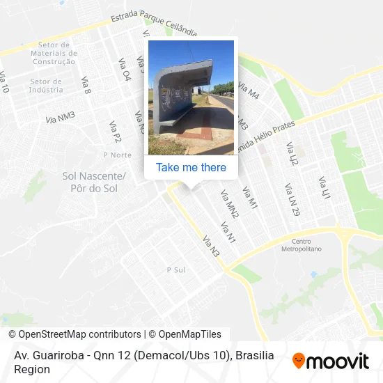 Av. Guariroba - Qnn 12 (Demacol / Ubs 10) map