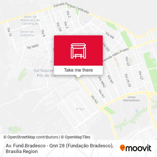 Mapa Av. Fund.Bradesco - Qnn 28 (Fundação Bradesco)