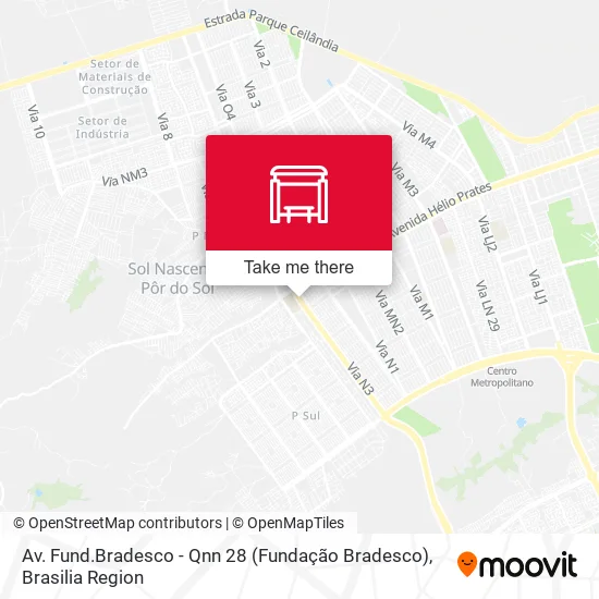 Av. Fund.Bradesco - Qnn 28 (Fundação Bradesco) map