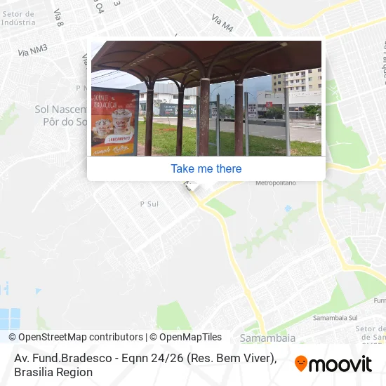 Av. Fund.Bradesco - Eqnn 24 / 26 (Res. Bem Viver) map