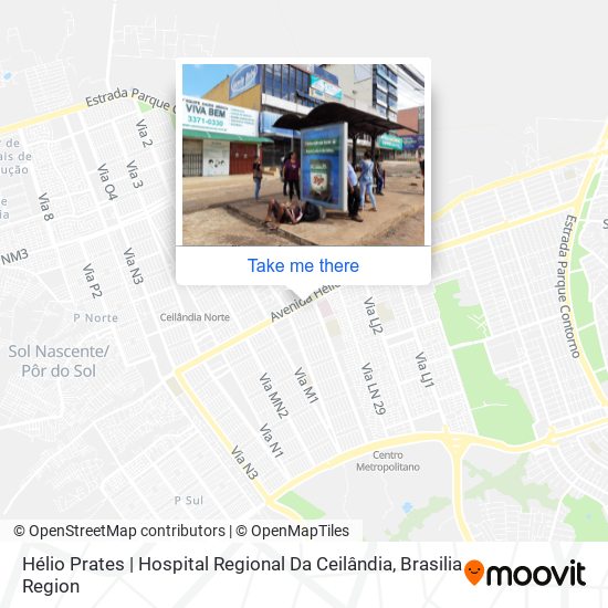 Mapa Hélio Prates | Hospital Regional Da Ceilândia