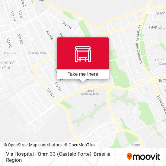 Via Hospital - Qnm 33 (Castelo Forte) map