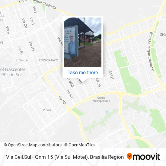 Via Ceil.Sul - Qnm 15 (Via Sul Motel) map