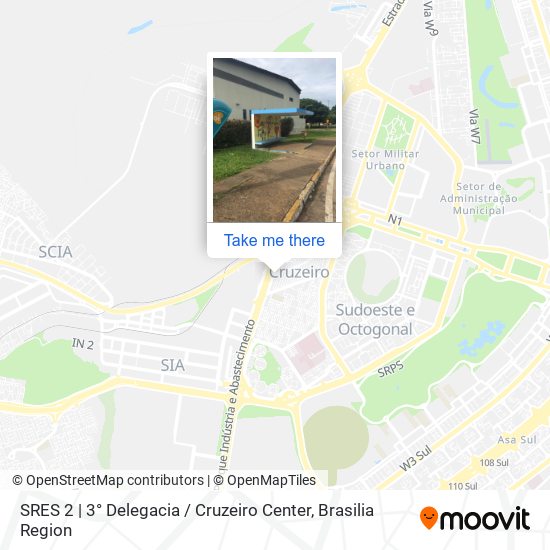 Mapa SRES 2 | 3° Delegacia / Cruzeiro Center