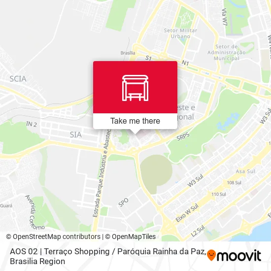 AOS 02 | Terraço Shopping / Paróquia Rainha da Paz map