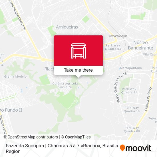 Fazenda Sucupira | Chácaras 5 à 7 «Riacho« map