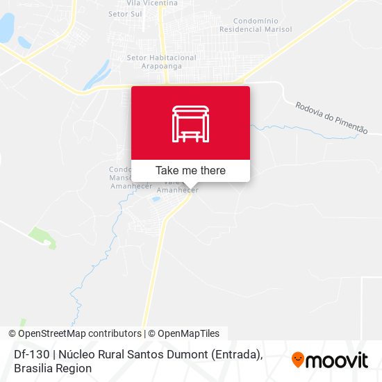 Df-130 | Núcleo Rural Santos Dumont (Entrada) map