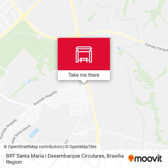 Mapa BRT Santa Maria | Desembarque Circulares