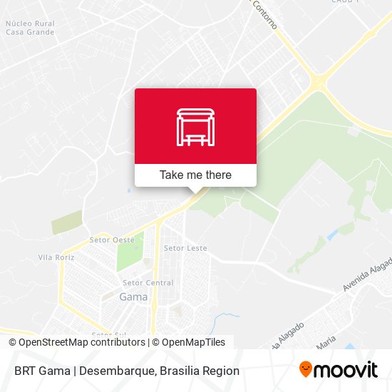 Mapa BRT Gama | Desembarque