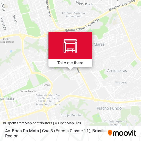 Mapa Av. Boca Da Mata | Cse 3 (Escola Classe 11)