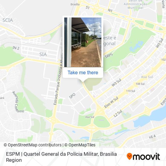 ESPM | Quartel General da Polícia Militar map