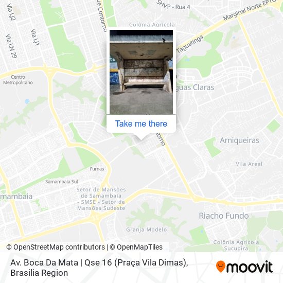 Mapa Av. Boca Da Mata | Qse 16 (Praça Vila Dimas)