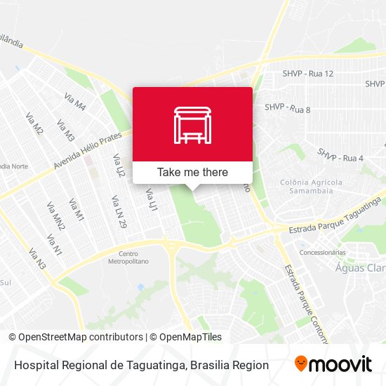 Mapa Hospital Regional De Taguatinga