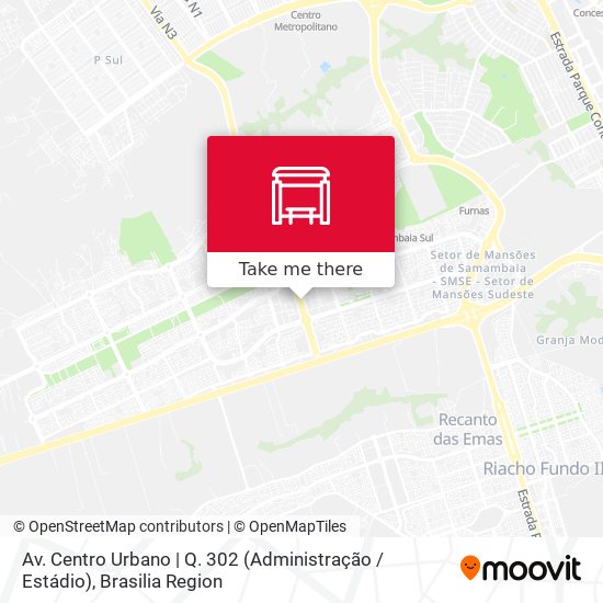 Av. Centro Urbano | Q. 302 (Administração / Estádio) map